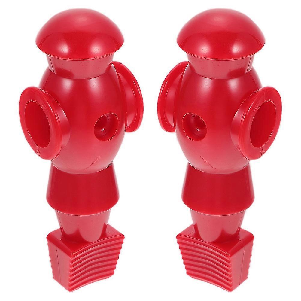 Table Soccer Player Red Foosball Replacement for Easy Assembly 2Pcs