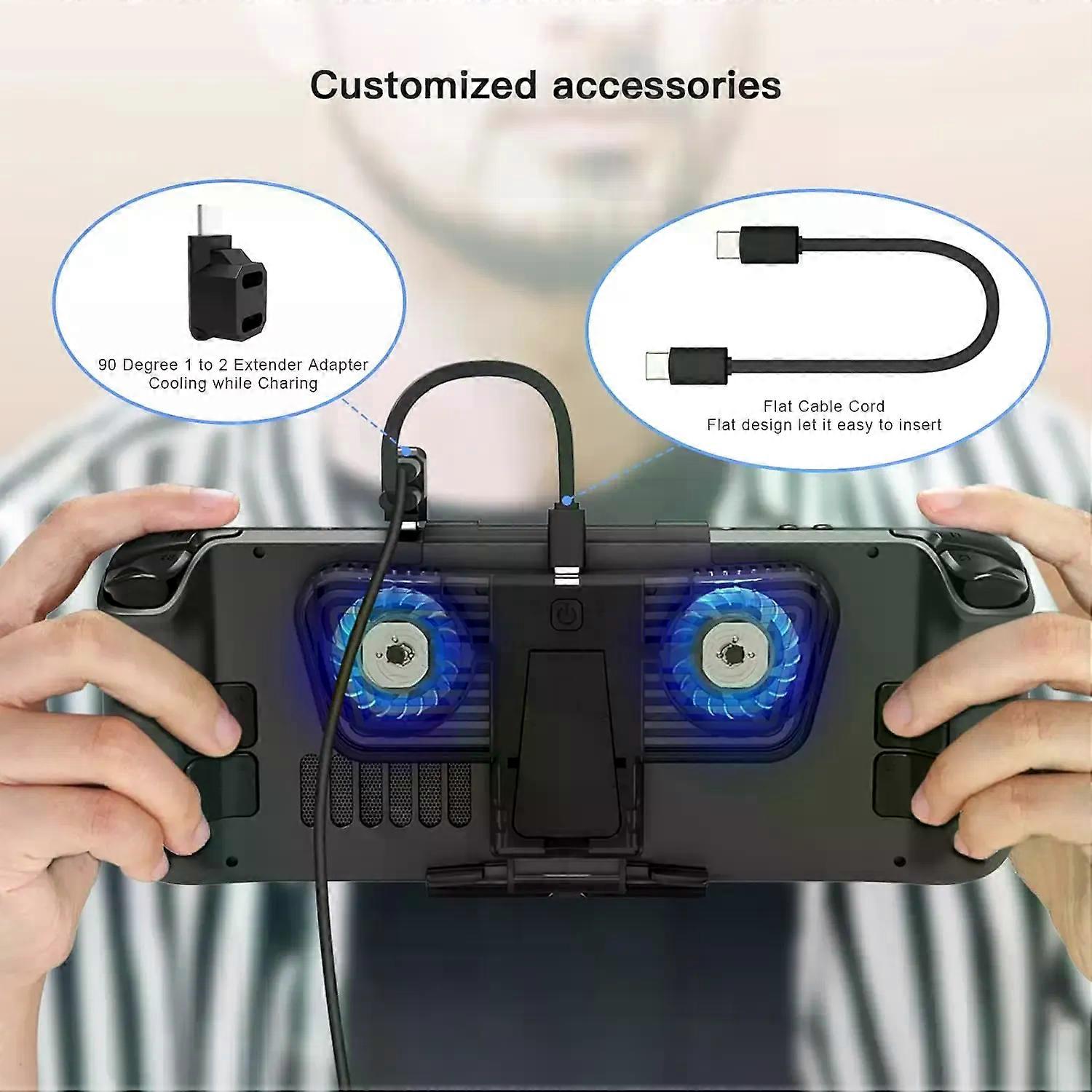 Steam Deck-Lfter Dual-Lfter fr Rog Ally Nintendo Switch Switch OLED oder Steam Deck mit Kabel