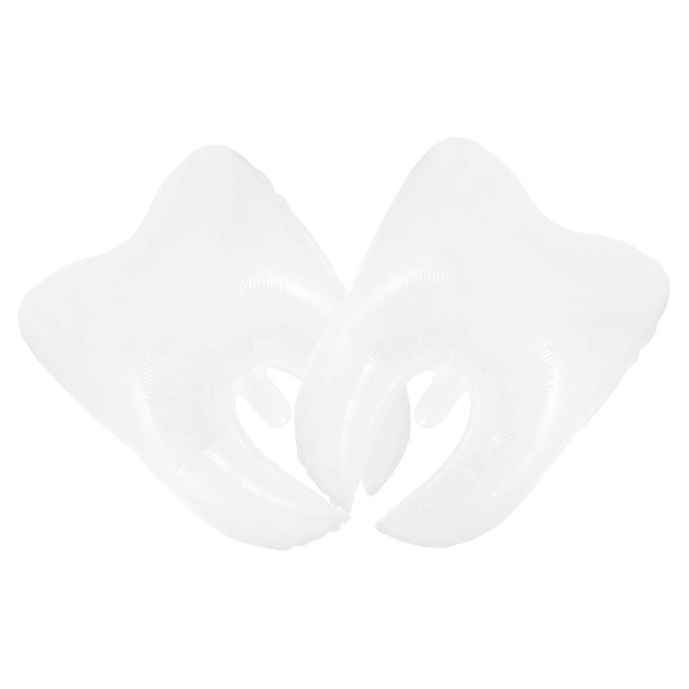 White Tooth Balloons 2Pcs for Unique Party Decorations