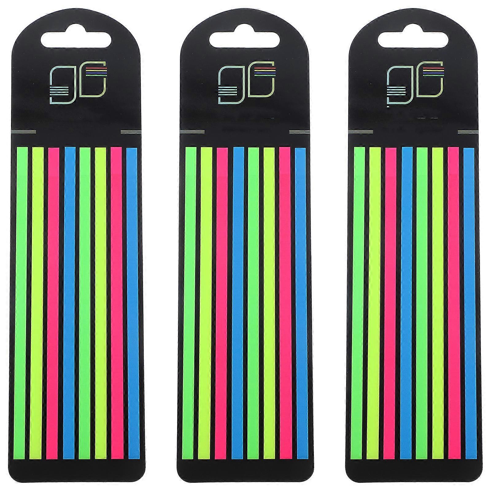 Professional Highlight Strips Fluorescence Page Marker for Note 3 Boxes