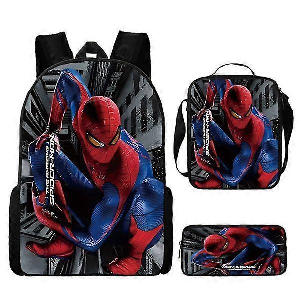 Spider-Man Backpack School Bag Case Lunch Bag in three sets - Perfect