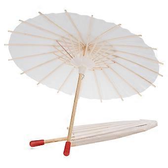Children's Dance Umbrella Paper Parasol for Wedding Decoration 2Pcs Wood