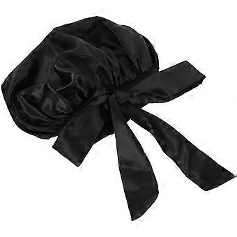 Shower Hat Women Satin Bonnet for Sleeping with Bow