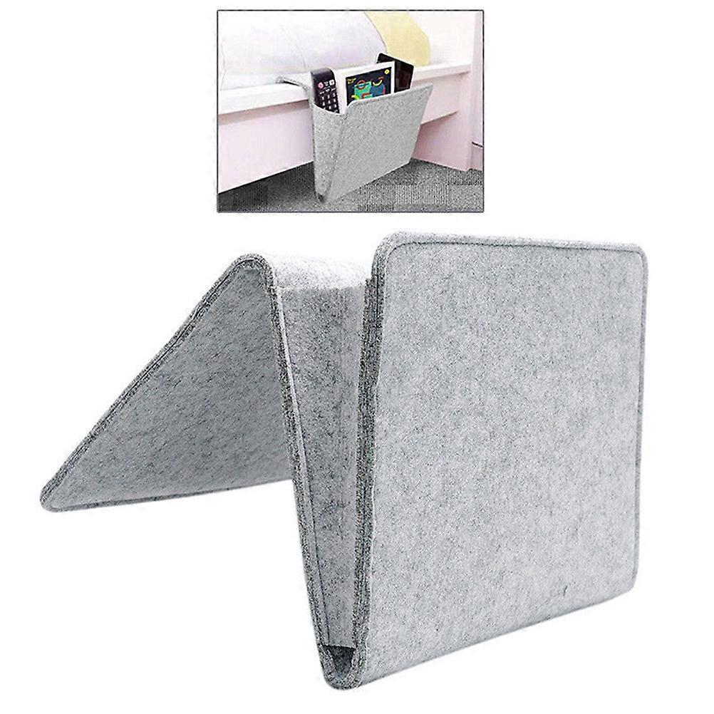 Gray Multifunctional Sofa Armrest Organizer Bag for Storage Use 2Pcs