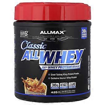 ALLMAX, CLASSIC ALLWHEY®, 100% Whey Protein Source, Chocolate Peanut Butter, 0.9 lbs (425 g)