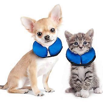 Oppustelig - Recovery - Keglehalsbånd til hunde Katte efter operation Blød beskyttende restitutionskrave Kegle forhindrer kæledyr i at røre ved sting Sår og Ra