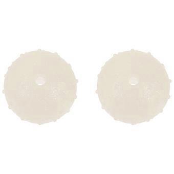Jouet interactif pour chiot, balle ronde résistante aux morsures de 6,5 x 6,5 cm en TPR pour jouer en extérieur (lot de 2).
