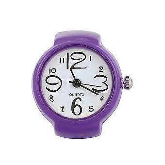 Purple Fashion Watch Finger Ring Unisex Watch Ring for Adults 1Pcs