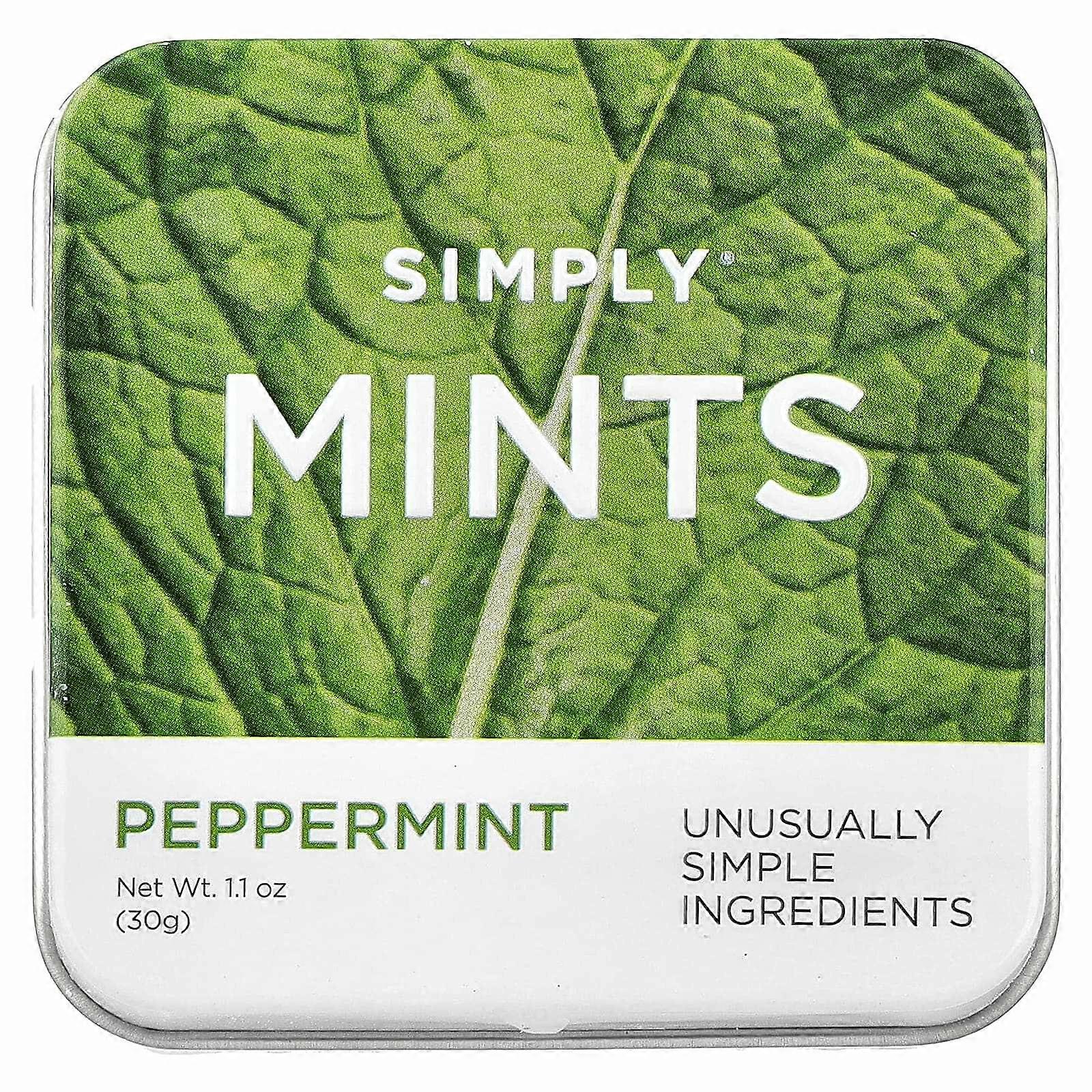 Simply Gum, Mints, Peppermint, 1.1 oz (30 g), 6-Pack