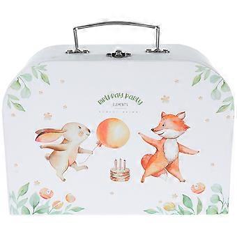 Valigia di cartone Bambini Festa di Compleanno Valigia Valigia Palmare Confezione Regalo Custodia Regalo Titolare