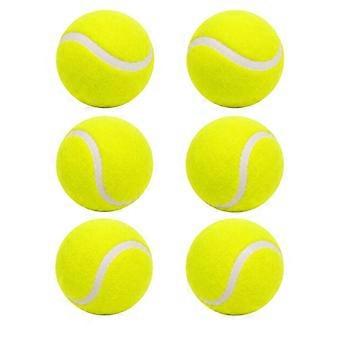 Set of 6 Classic Yellow Tennis Balls – Balls for Training, Leisure, and Outdoor Games