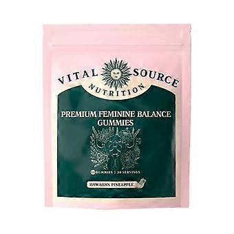 1-3X Feminine Balance Gummies 60 Count Nutrition Gels & Chew