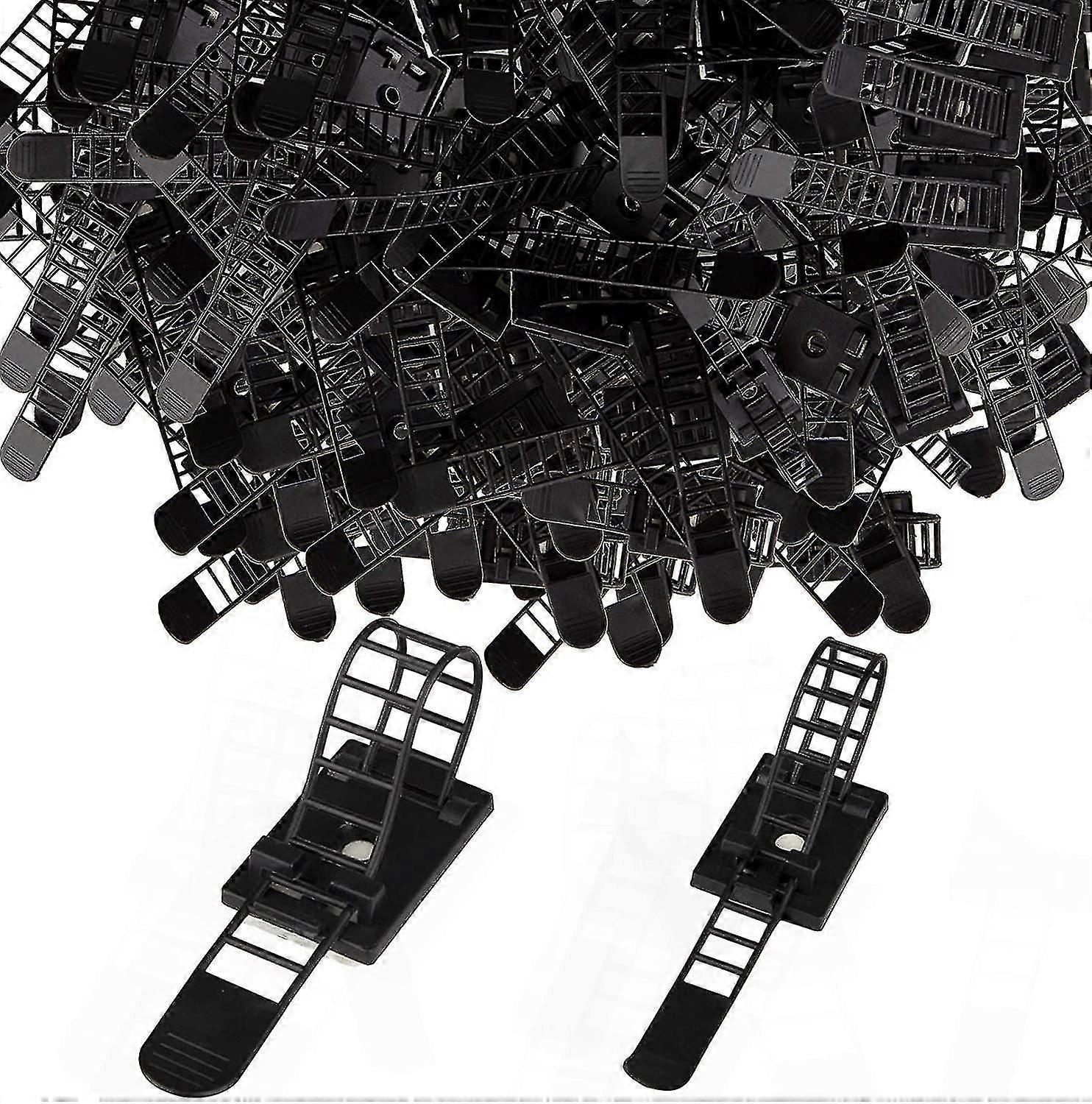 100 Pieces Cable Ties Self Adhesive Adjustable Cable Holders 2 Size Cable Wall