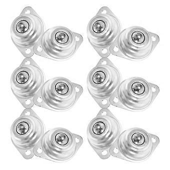 12pcs Mini Swivel Wheels Small Caster Wheels Swivel Casters for Small Appliance Storage Bins Universal Ball Casters for Replacement