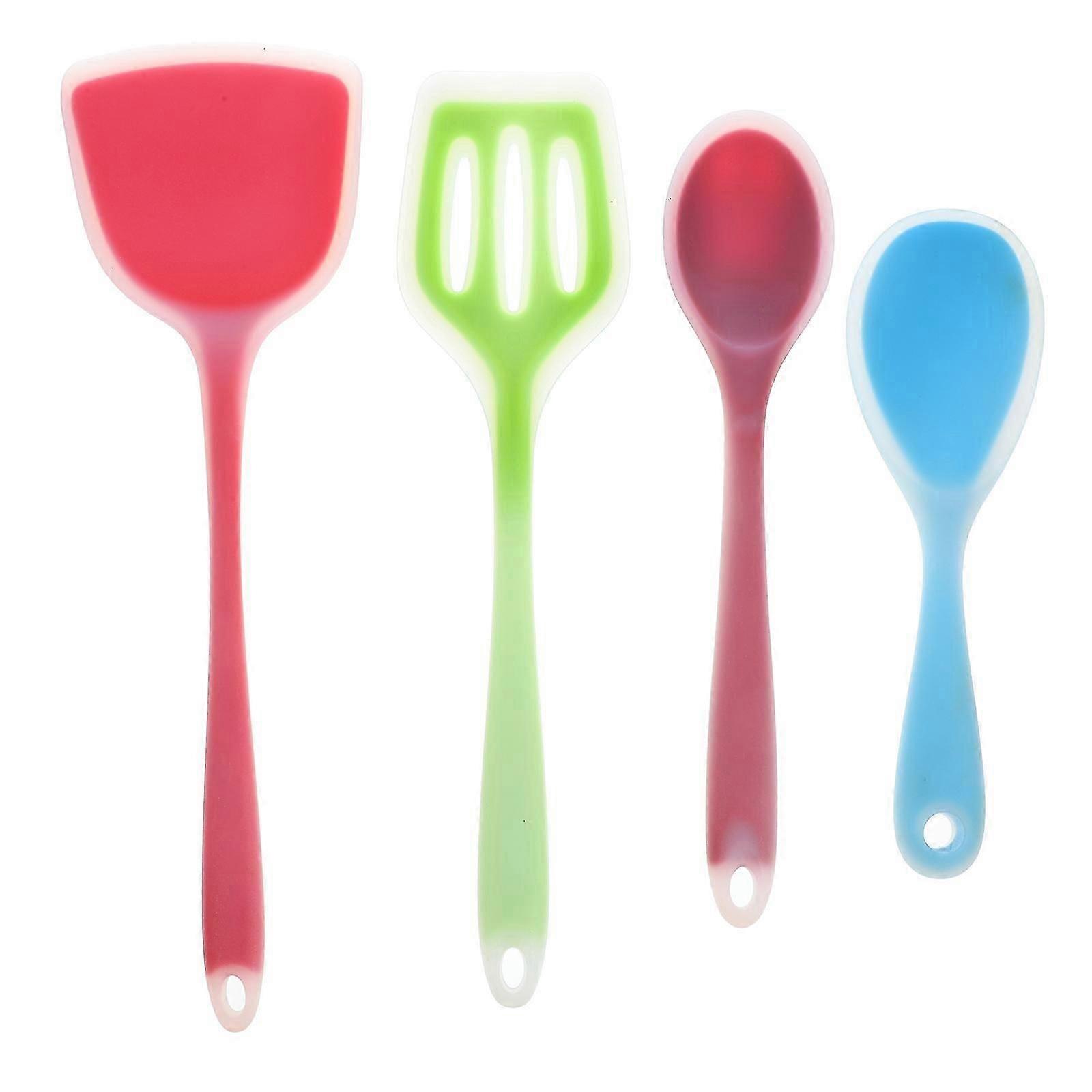 Silicone Cookware Kitchen Spatula Set for Cooking Use 1Set with Multiple Tools