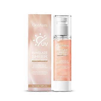 SPF42 Shimmer Sunscreen for Face and Body, Broad-Spectrum Sun Protection with Body-Glow, Long-Lasting
