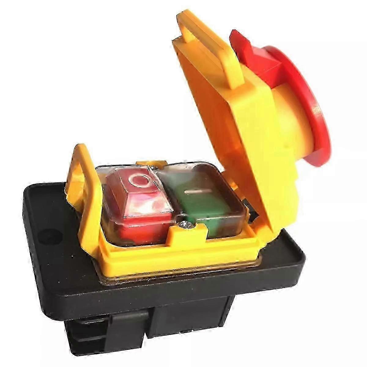 6 Pins Pushbutton Switch Industrial Waterproof Electromagnetic Push Button Switch for KJD22 for Lath