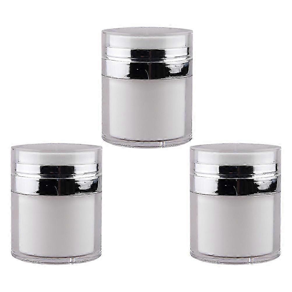 Multipurpose Pump Bottle Airless Cream Containers for Storage 3Pcs