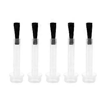 100 stks Nagellak Vervangende Borstelset Dompelpoeder Vloeibare Borstel Zachte haren Wegwerp Mini Nail Art Borstel Gellak Applicator Borstelkop