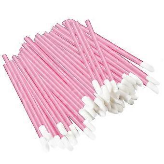 Pack of 300 Make Up Lipstick Brushes, Disposable Lip Brushes, Makeup Brushes for Perfect Lip Makeup (Pink)