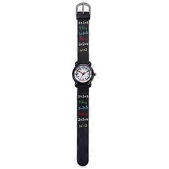 Waterproof Kids Watch Cartoon Quartz Wrist Watch Creative Black
