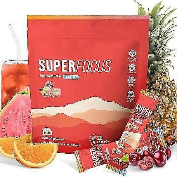 SuperFocus Boisson en poudre Ananas Framboise Complément alimentaire