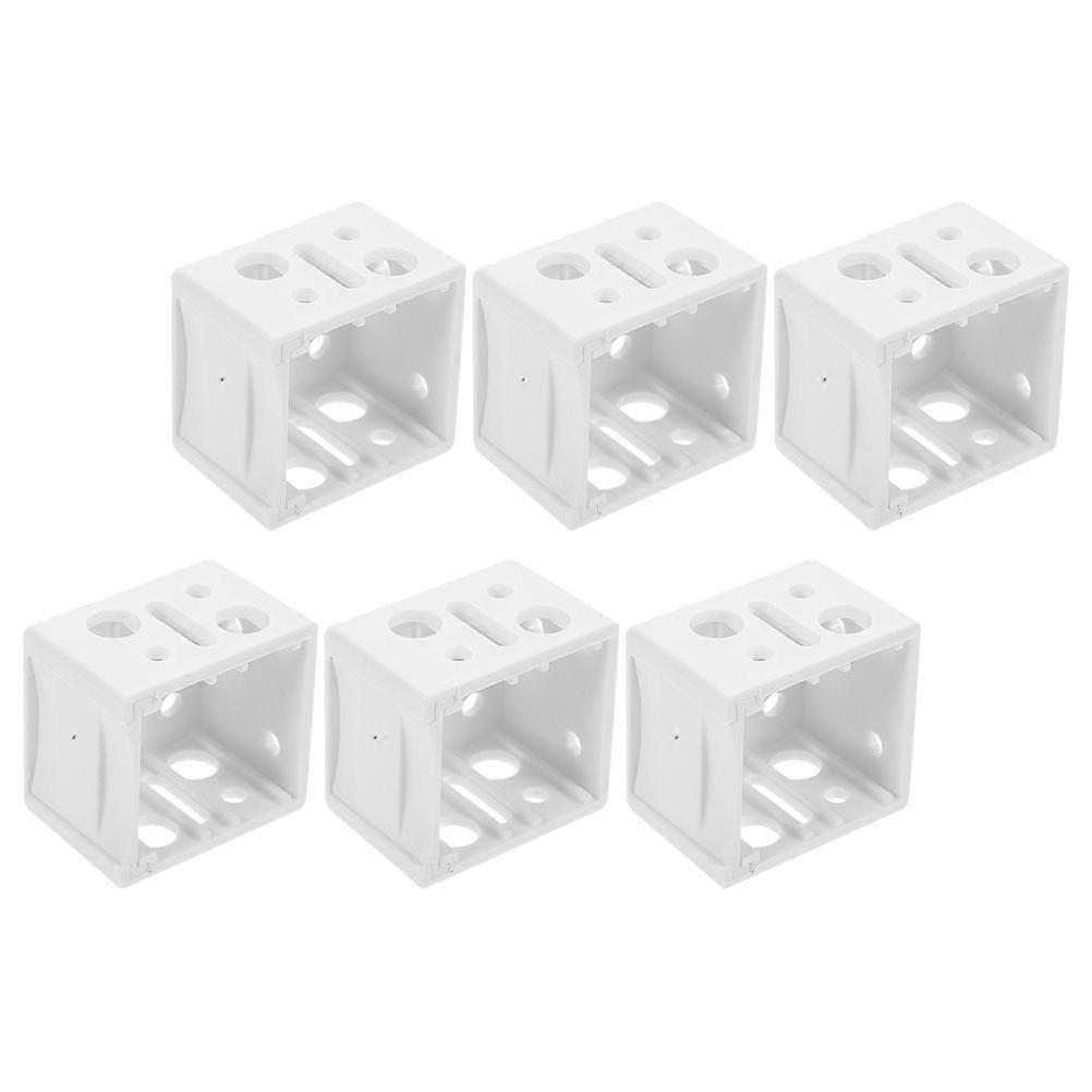 6pcs Box Mounting Bracket 1 inch Window Blinds Replacement Headrail Holder Bracket