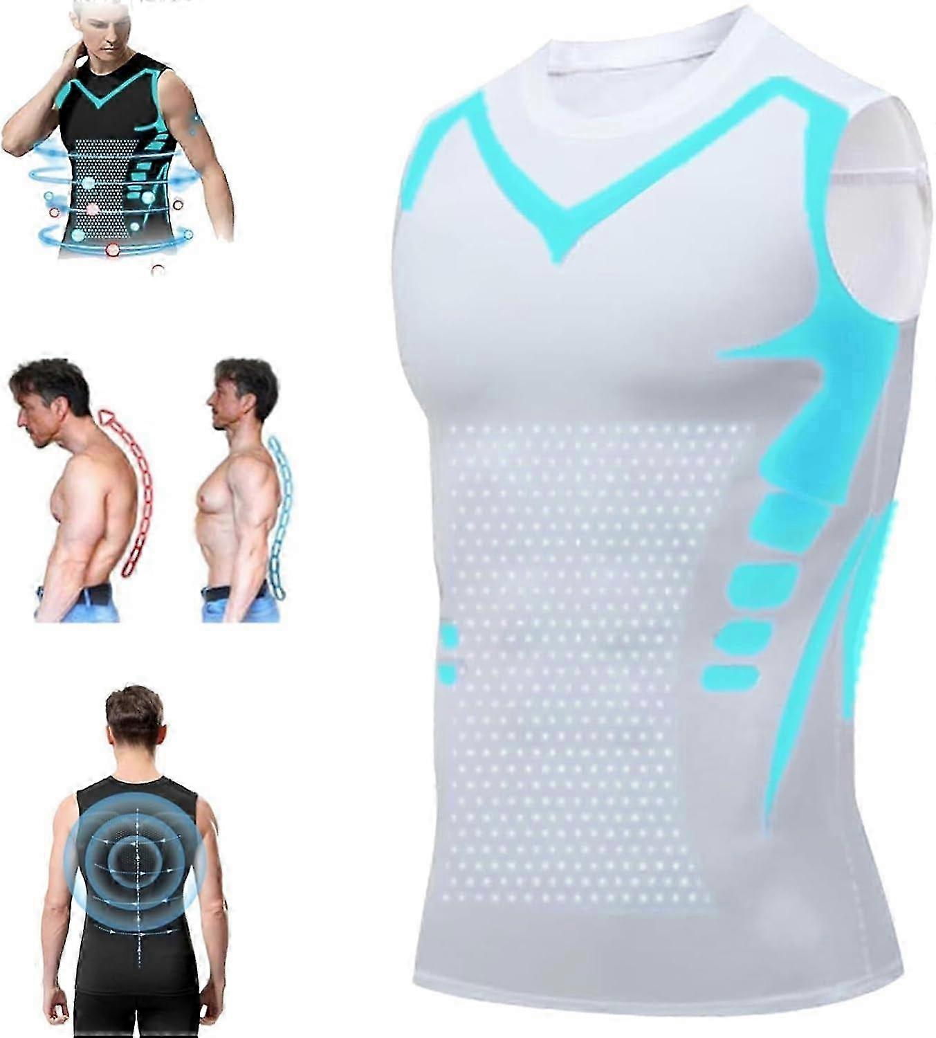 Gilet de compression sans manches North Alpine pour hommes - Améliorez votre expérience en salle de sport et en course à pied