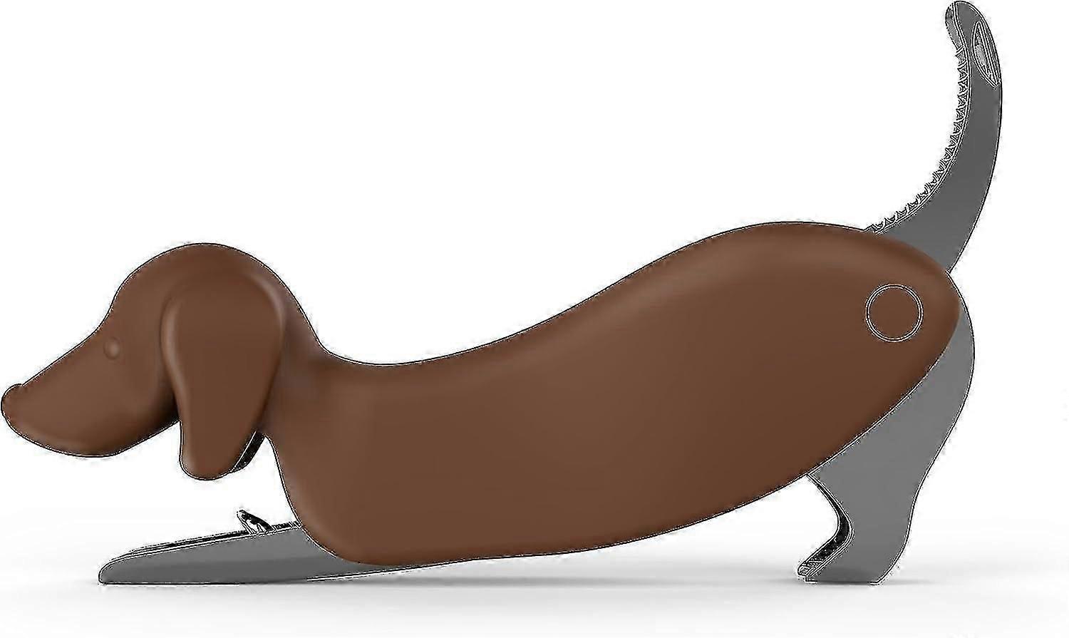 Dachshund Dog Shaped Brown Corkscrew
