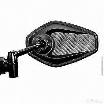 Cycling Safety Anti-Glare Bike Rearview Mirror, 360° Rotation Compatible with 16-21MM Bike Handlebar, Left Bar End Mirror