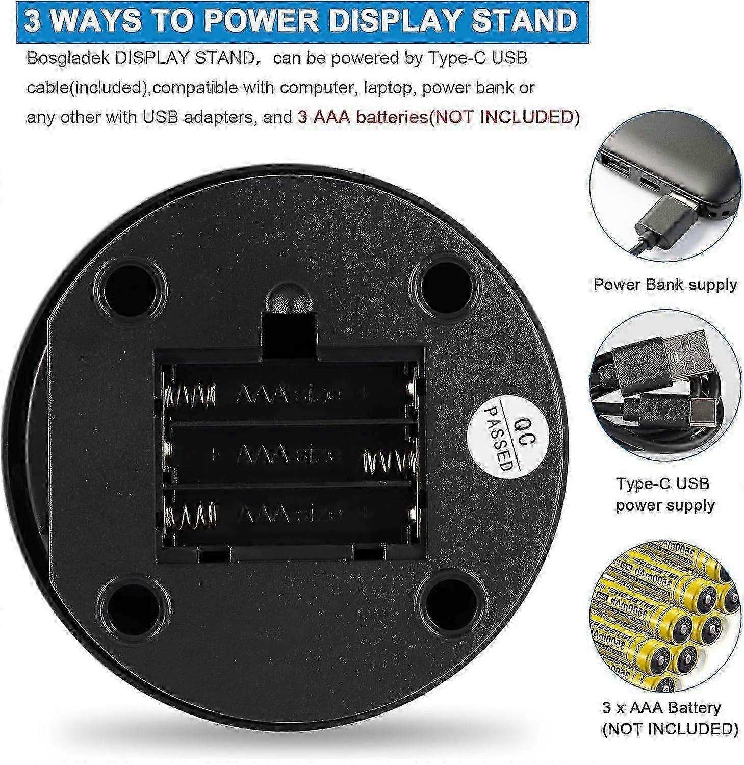360 Rotating Visualizer with Motorized Rotating Platcompatible withm compatible with Enhanced Viewing Experience