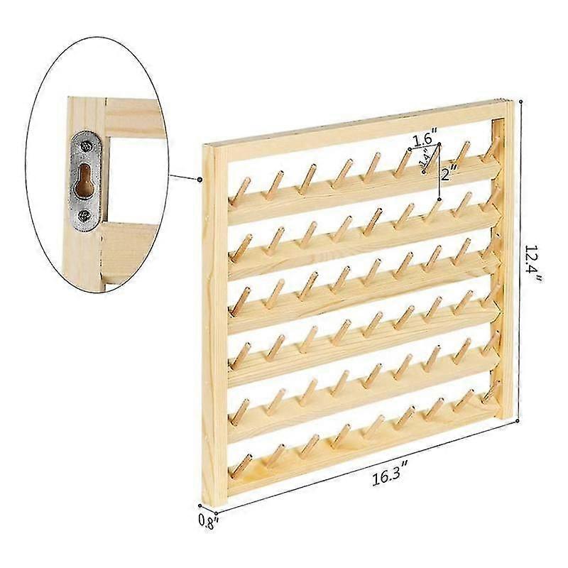 54 Spool Sewing Thread Stand,wall Mount Sewing Thread Stand With Hook