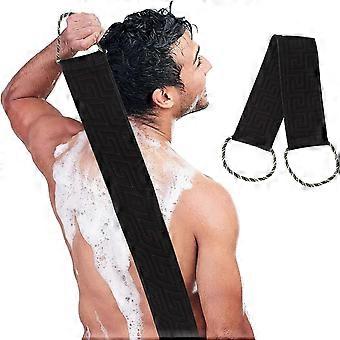 Back Scrubber for Shower, 32 Inches Back Scrubbers for Use in Shower with Handles, Double Sided Body Exfoliator Bath Tool to Scrub Your Body Deeply, B
