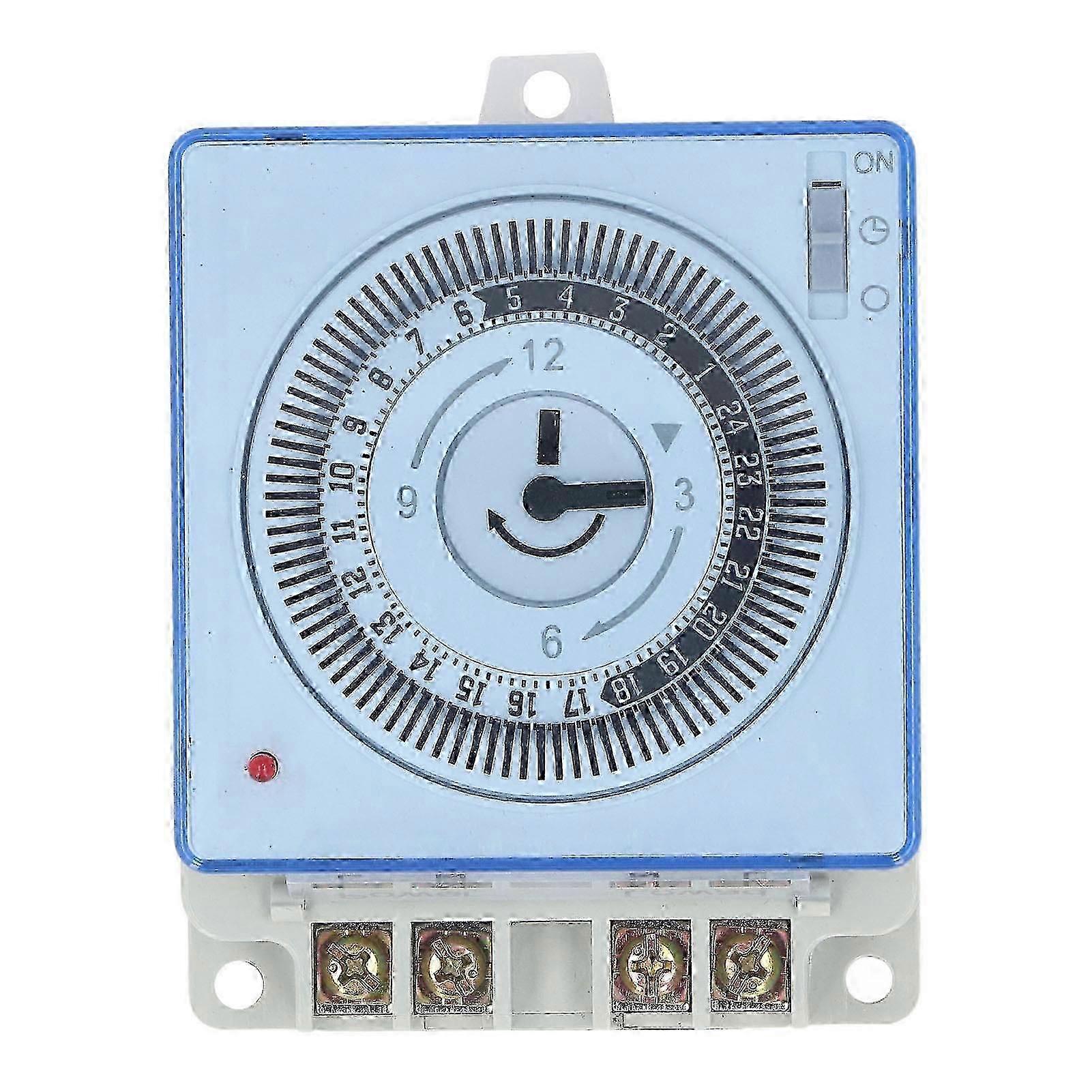 24 Hour Mechanical Time Switch Automatic Power Off Quick Connect Timer Switch for Lighting Control Exhaust System