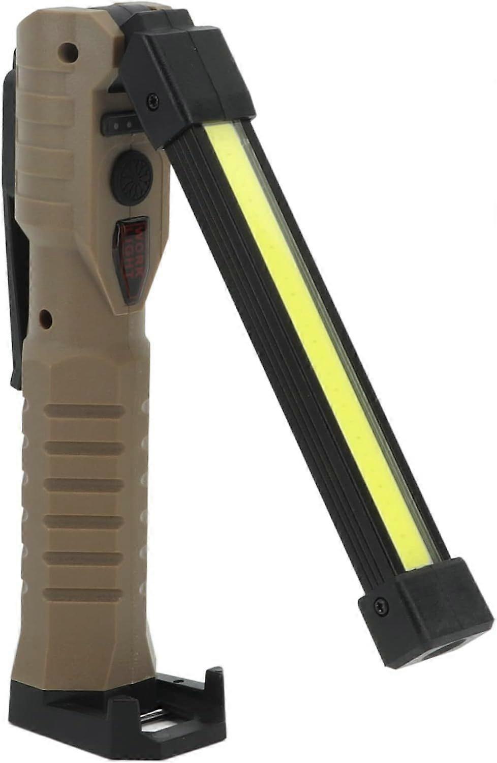 Adjustable Angle Rechargeable LED Work Light with 7 Modes and Magnetic Base