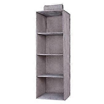 3 Regale Hängender Schrank Organizer mit 1 Unterwäsche / Socken Schublade