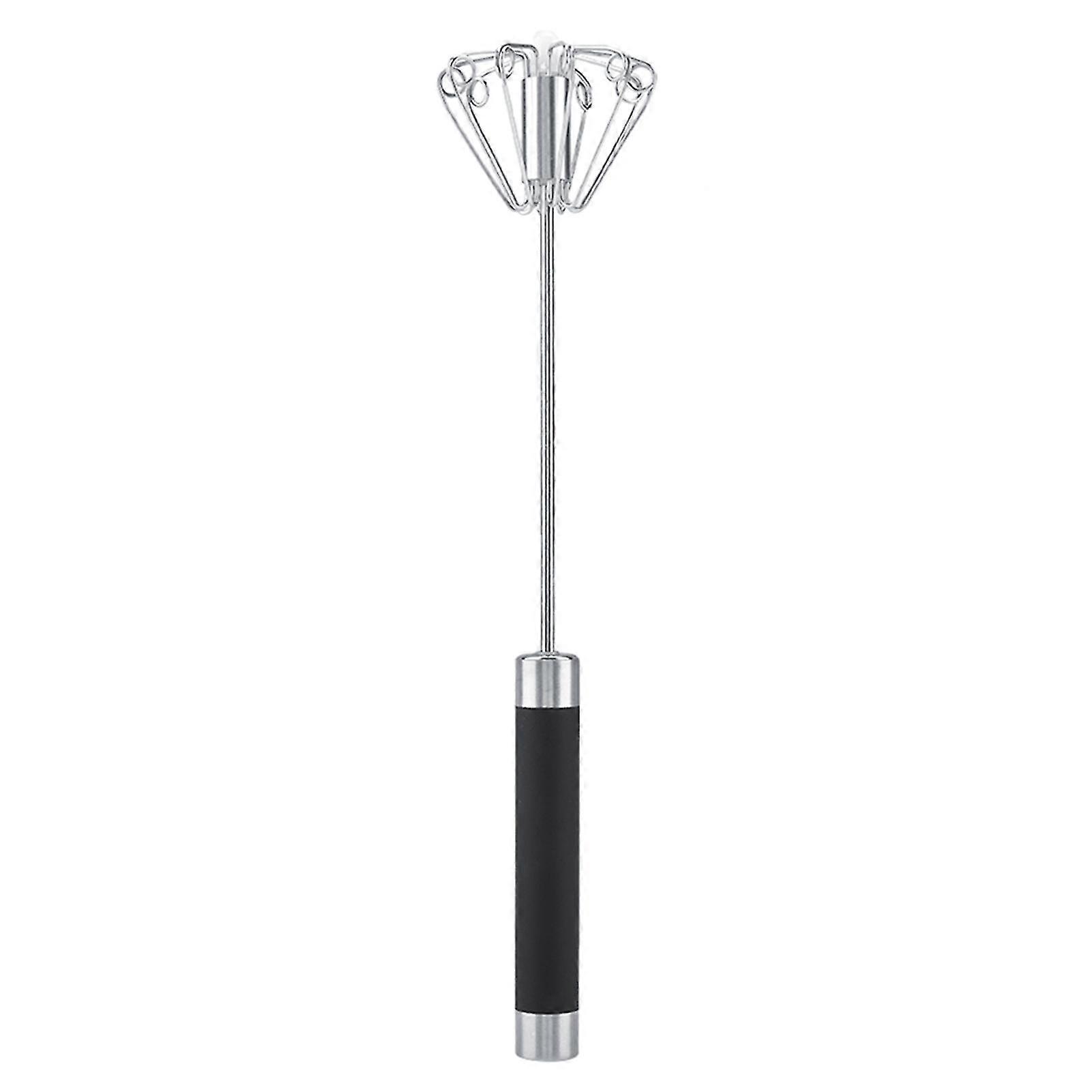 Rotatable Stainless Steel Egg Whisk