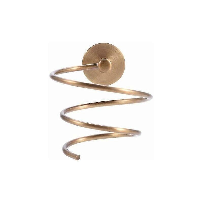 Wall-Mount Hair Dryer Holder, Solid Brass, Bathroom Accessible