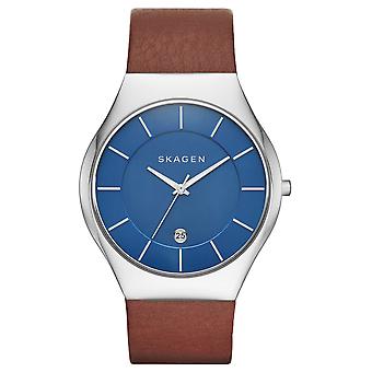 Skagen Grenen Quartz Analog Man Watch with SKW6160 Cowskin Bracelet