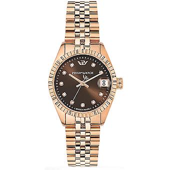 Philip watch caribbean Swiss Quartz Analog Woman Watch with R8253597520 Gold Plated Stainless Steel Bracelet