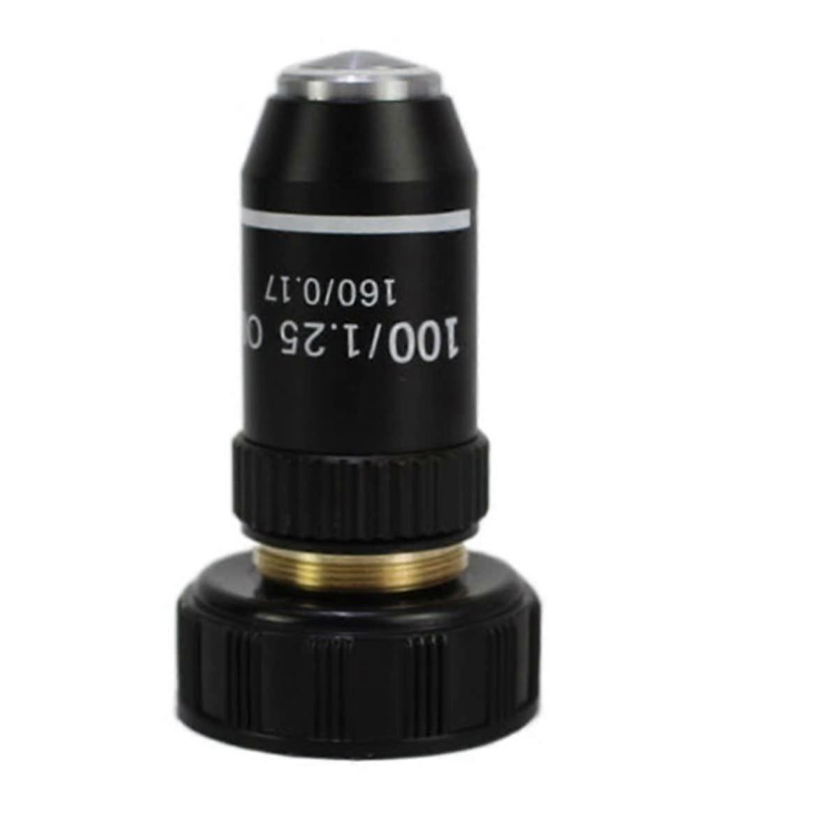100X Achromatic Microscope Objective Lens Replacement Part for Consistent Color Match