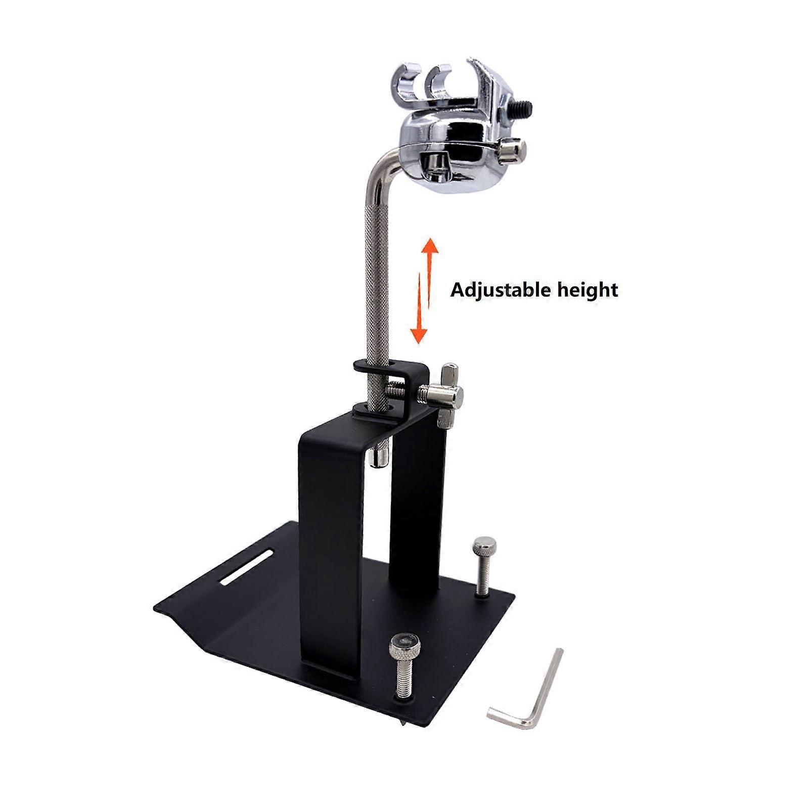 Drum Pedal Riser for Floor Tom, Stable Metal Mount Bracket, Ergonomic Angle, Easy Installation