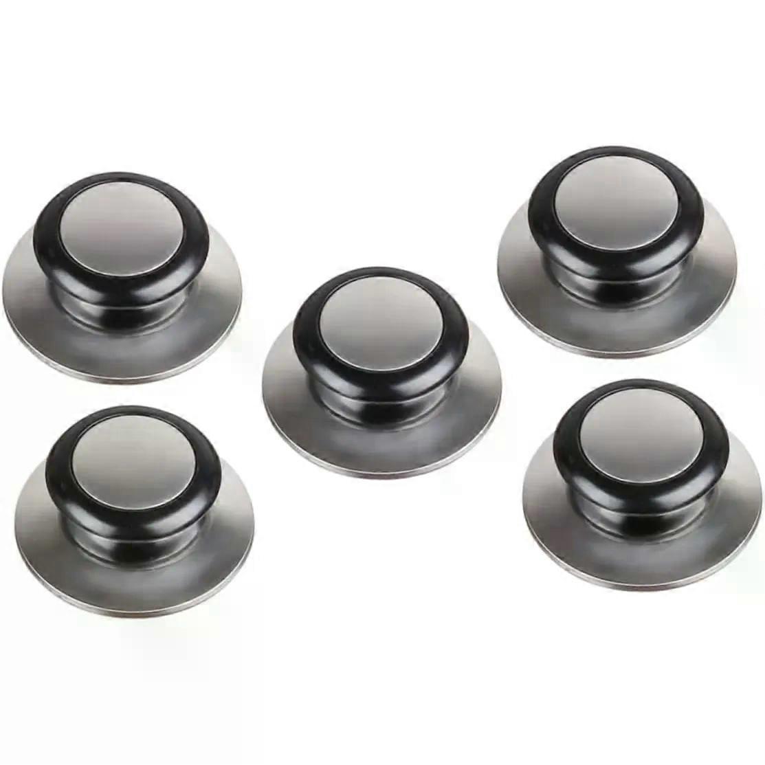5pcs Stainless Steel Pot Cover Knobs Replacement for Pan Lids