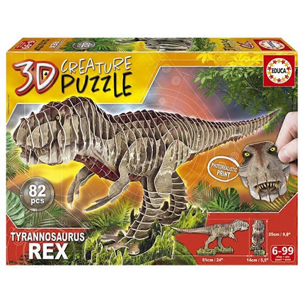 Puzzle 3D Educa Créature Dinosaure - T-Rex