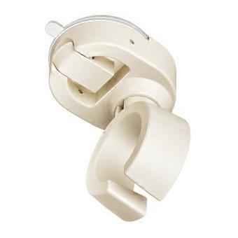 Suction Cup Blow Dryer Holder, ABS Wall Storage Rack with Open Cradle and Front Slot for Bathroom and Laundry Room Use  Milky white