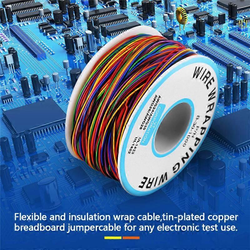 0.25mm Plastic Spool Tinned Copper Copper Wire Wrapping Insulation Test Cable