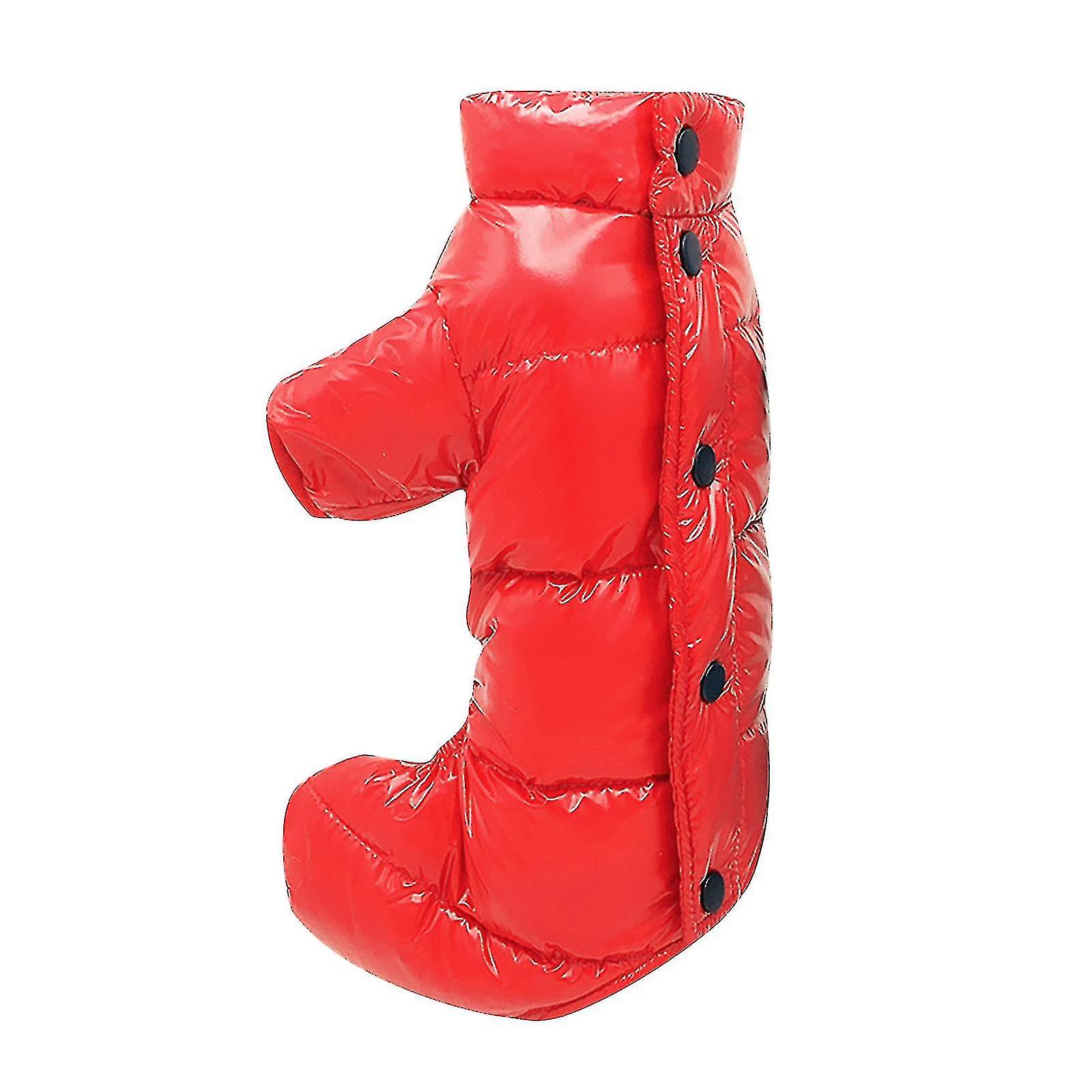 Pet Clothes Waterproof Cloth Down Solid Color Four-legged Shirt With Buckle