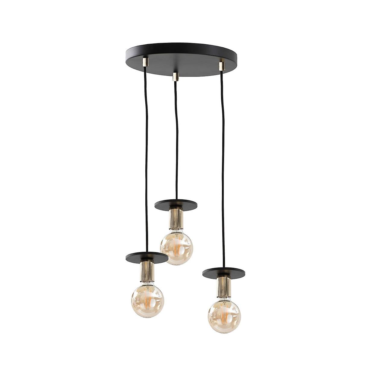 Keter Saturn Cluster Pendant Ceiling Light Black, 30cm, 3x E27