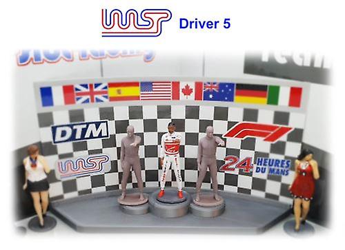 Racing Driver Unpainted Figure Grid Track Side Scenery Pit Lane D5 Wasp