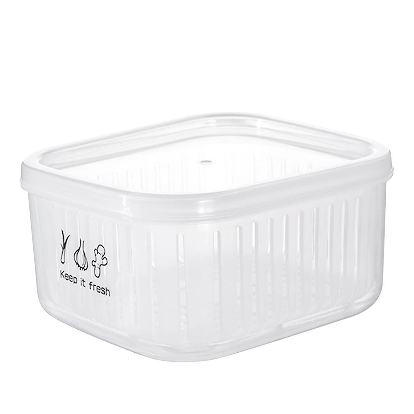 Food Container With Drainage Sealed Refrigerator Produce Saver Cleaning Tools For Fruit And Veggies Cleaner
